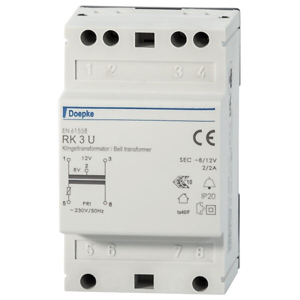 Doepke Klingeltrafo RK 3U 4-8-12V/2A